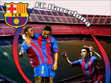 ronaldinho , samuel eto'o et deco